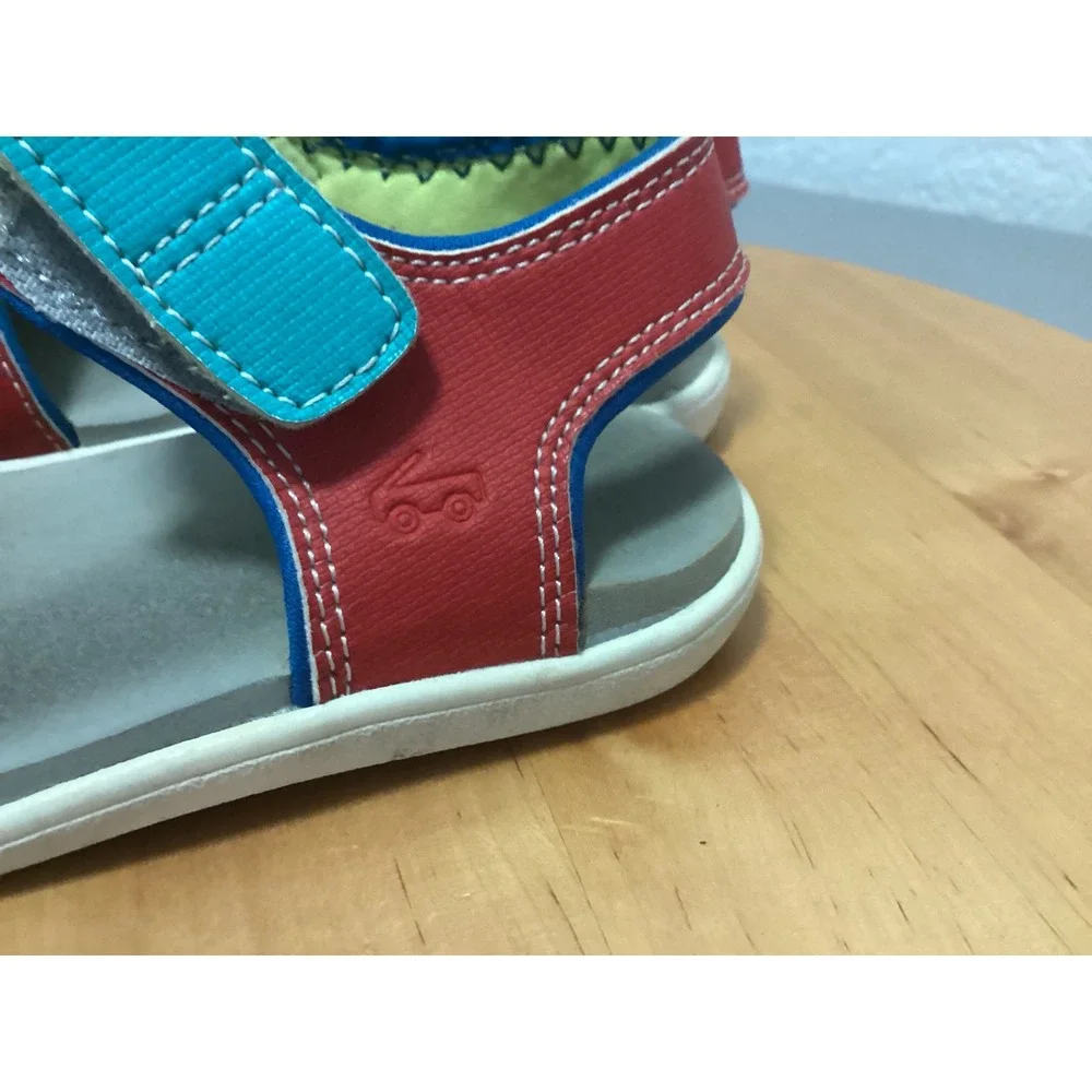 See Kai Run Basics Water Friendly Sandals Kids 11 Red Blue Colorblock Strappy